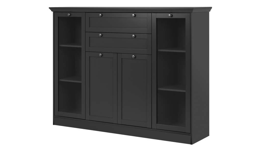 Highboard  Laurito ¦ grau Kommoden & Sideboards > Highboards - Höffner