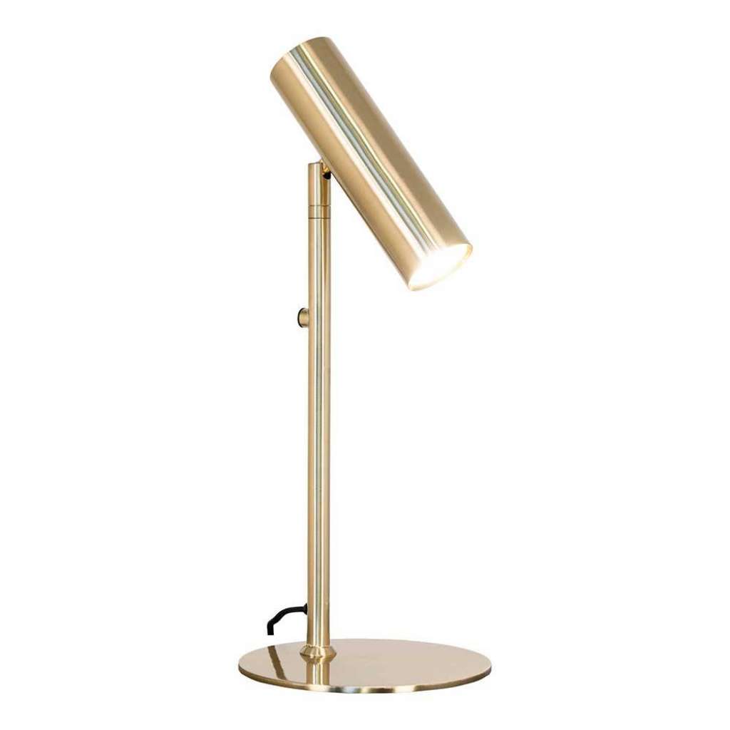 Minimalismus Tischlampe in Messingfarben Stahl