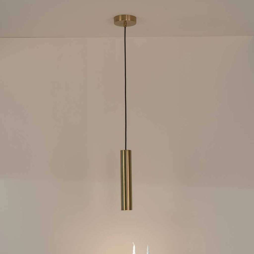 Hängeleuchte in Messingfarben Stahl