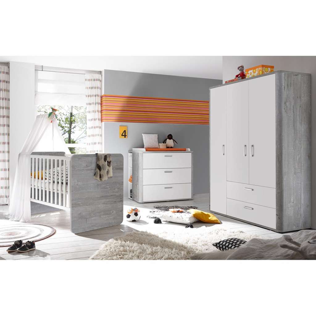 home24 Babyzimmer-Set Frieda II (3-teilig)