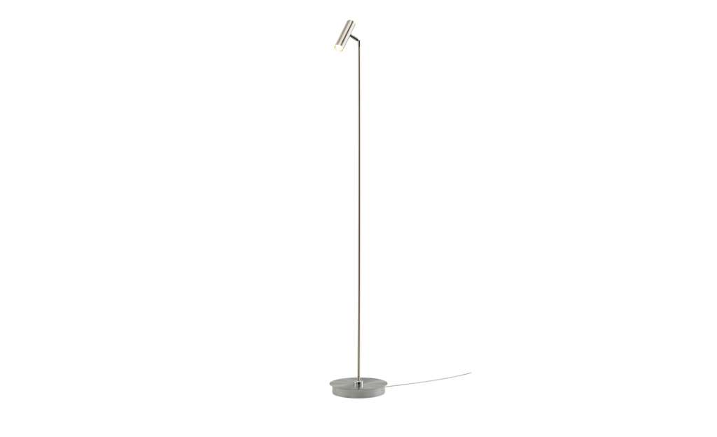 LED-Stehleuchte, 1-flammig, Nickel-matt ¦ silber Lampen & Leuchten > Innenleuchten > Stehlampen - Höffner