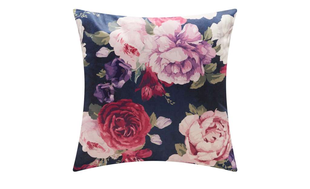 LAVIDA Kissen  Floral ¦ blau ¦ 100% Polyesterfüllung Heimtextilien > Kissen > Dekokissen - Höffner