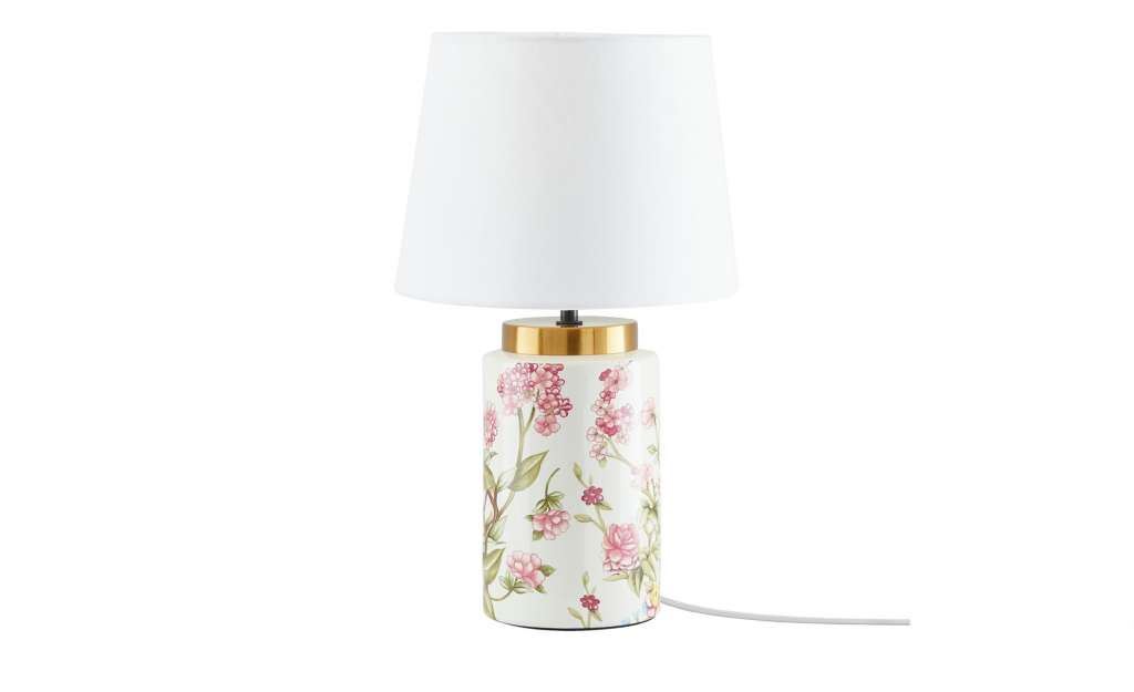 KHG Keramik-Tischleuchte, 1-flammig, `Kirchblüten` ¦ rosa/pink Ø: 25 Lampen & Leuchten > Innenleuchten > Tischlampen - Höffner