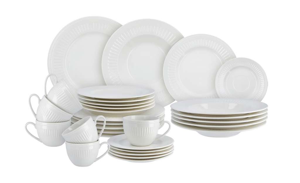 Kombiservice, 30-teilig  Imola ¦ weiß ¦ Porzellan Geschirr > Geschirrsets > Kombiservice - Höffner