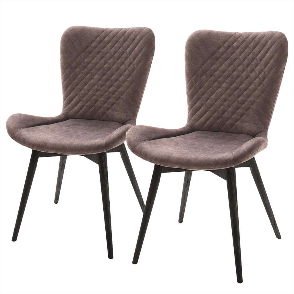 home24 Polsterstuhl Mettray (2er-Set)