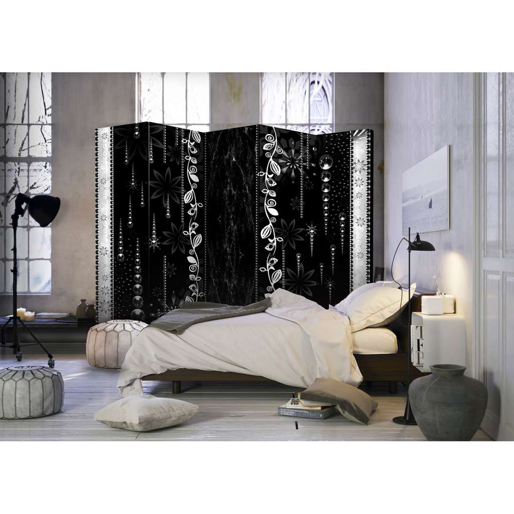 home24 Paravent Black Elegance