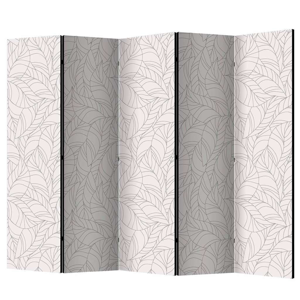 home24 Paravent Colourless Leaves