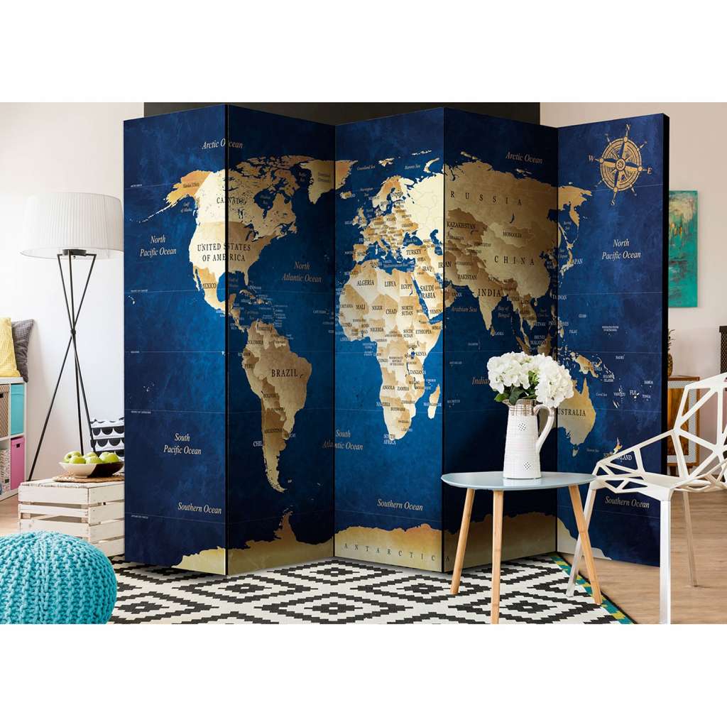 home24 Paravent The Dark Blue Depths
