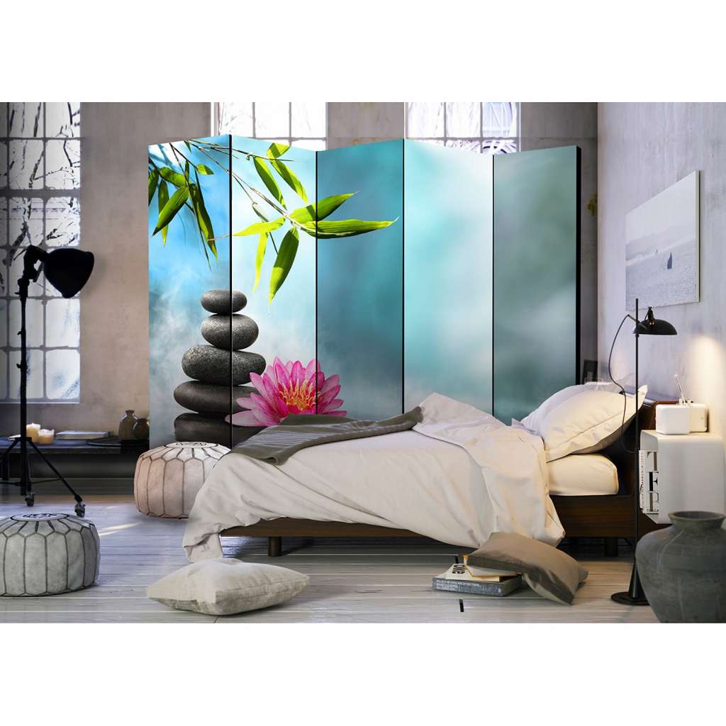 home24 Paravent Water Lily and Zen Stones