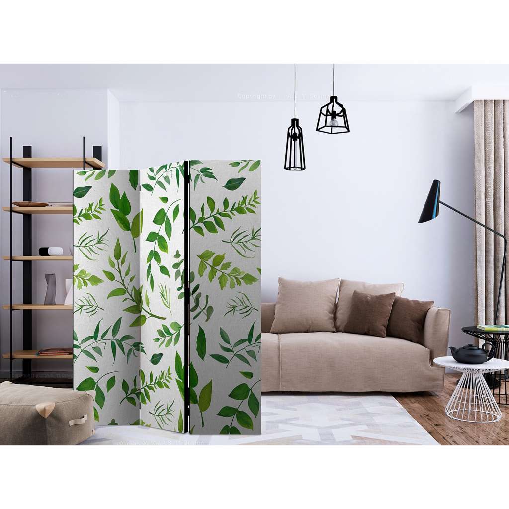 home24 Paravent Green Twigs
