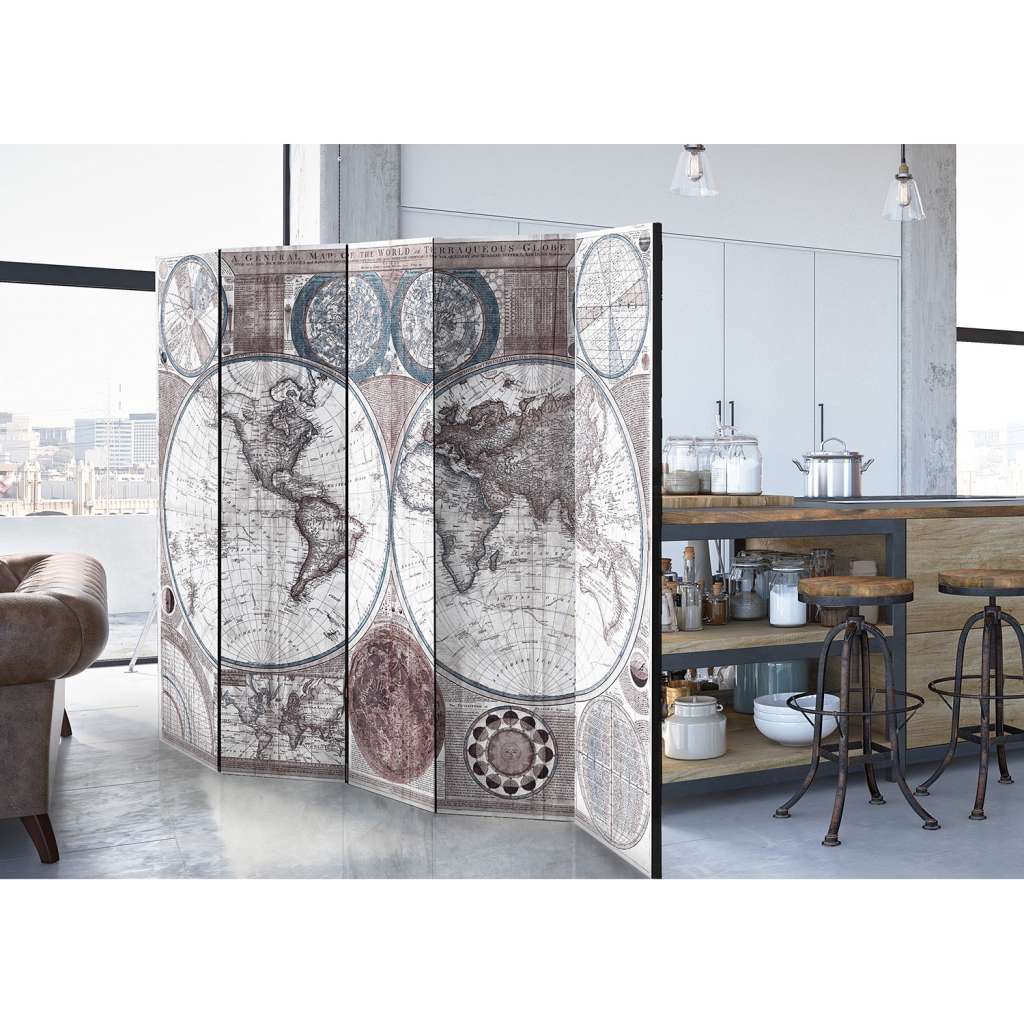 home24 Paravent Terraqueous Globe