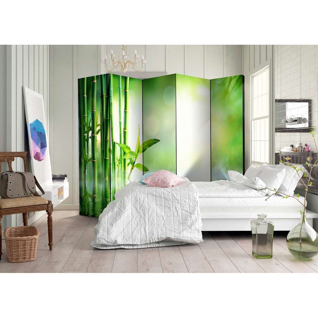 home24 Paravent Green Bamboo