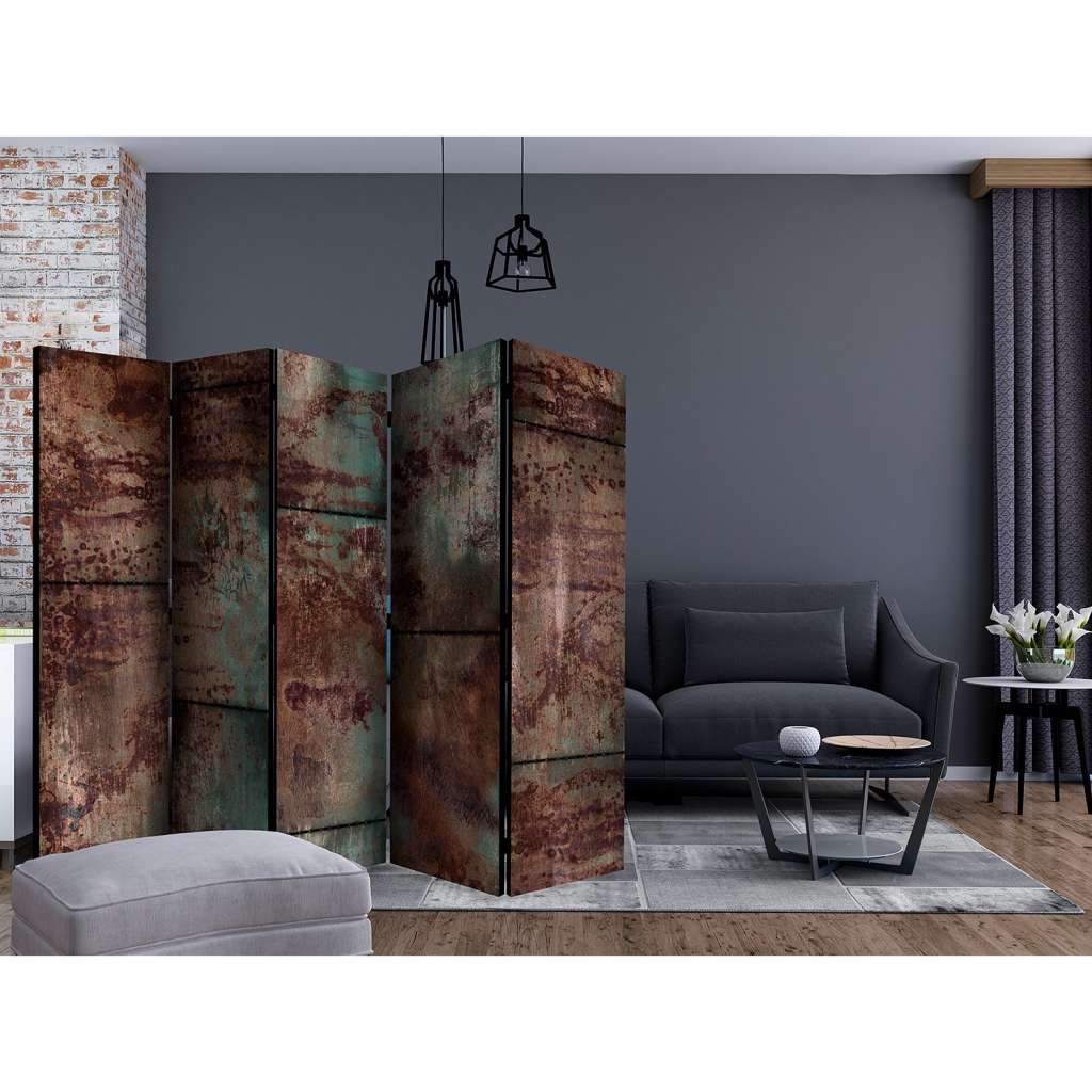 home24 Paravent Dark Metal Sheet