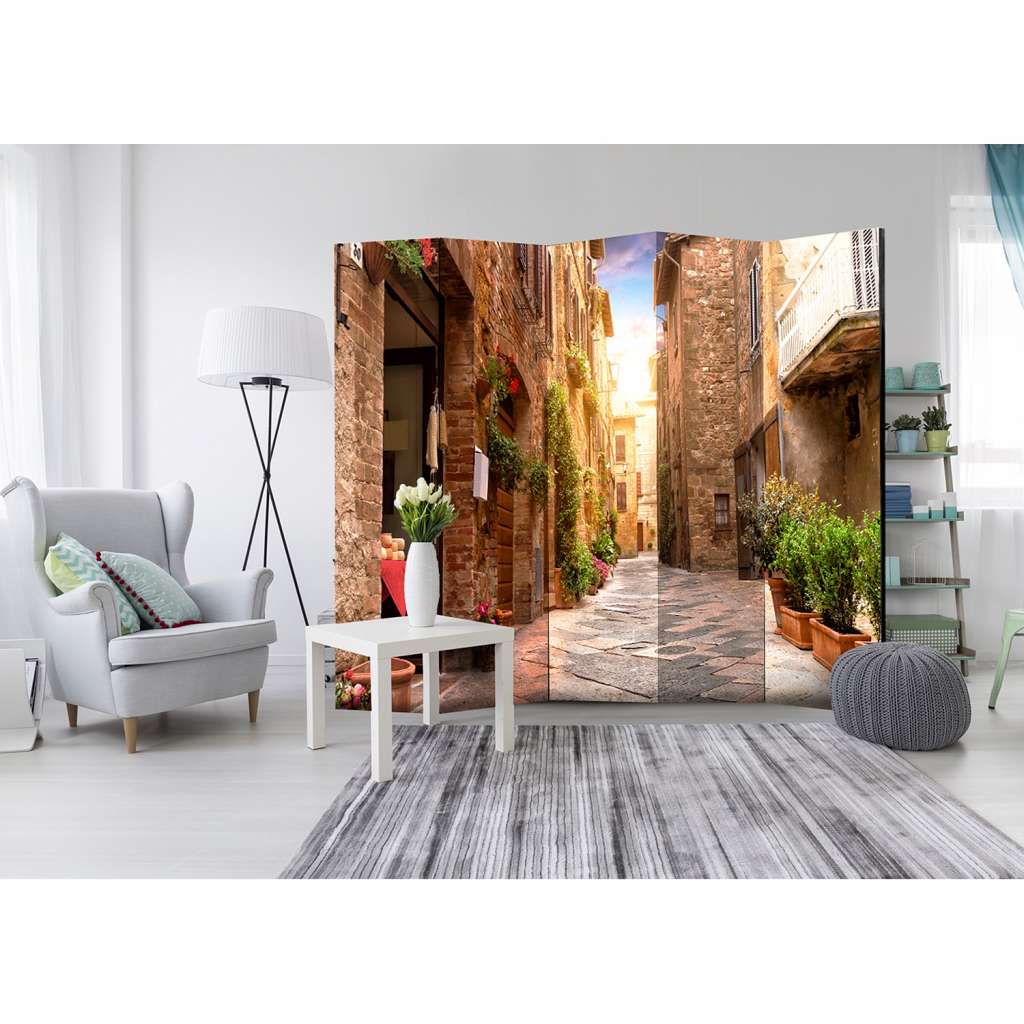 home24 Paravent Colourful Street in Tuscany