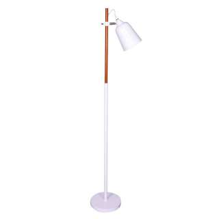 Verstellbare Stehlampe skandinavisches Design Massivholz & Metall