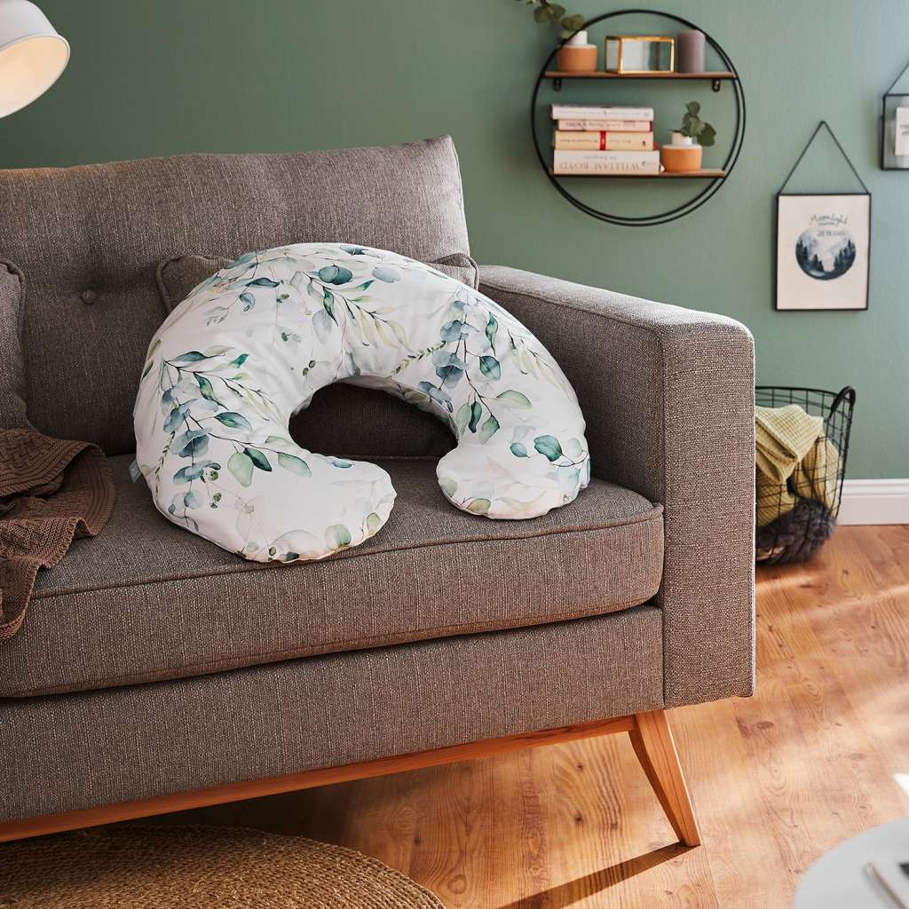 home24 Mini-Stillkissen Natural Leaves