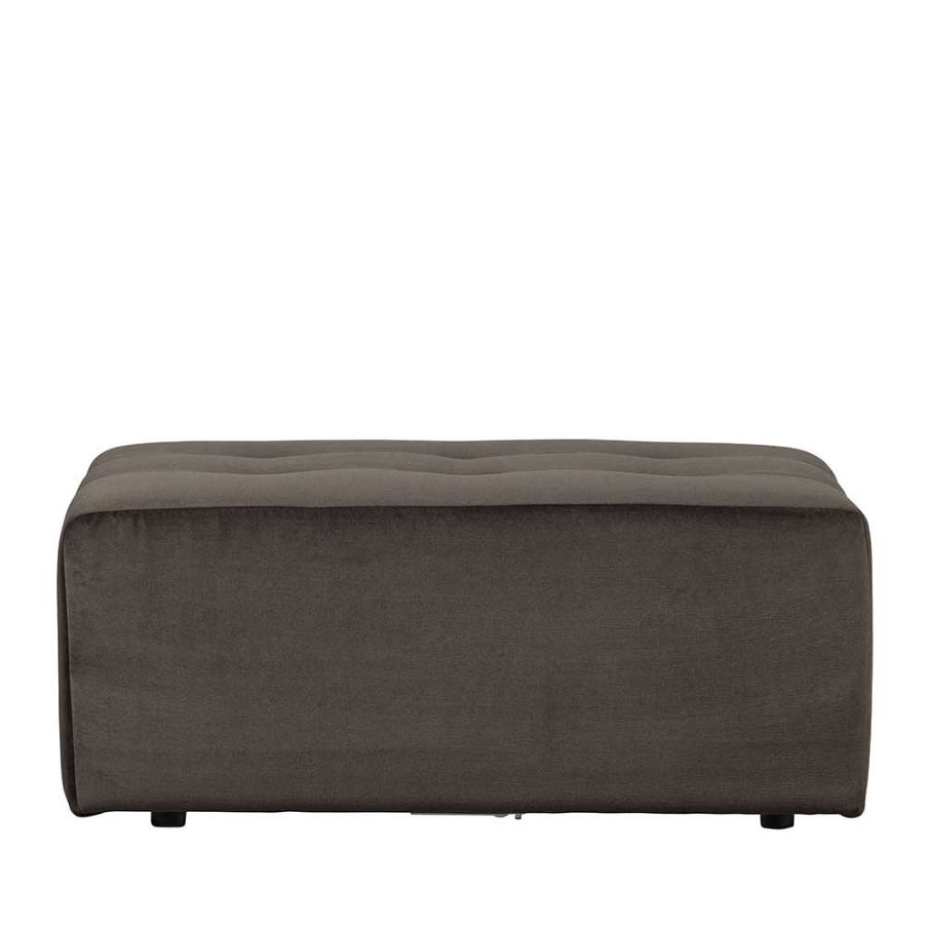 Wohnzimmer Hocker in Dunkelgrün Samt