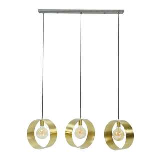Design Pendelleuchte in Goldfarben Metall