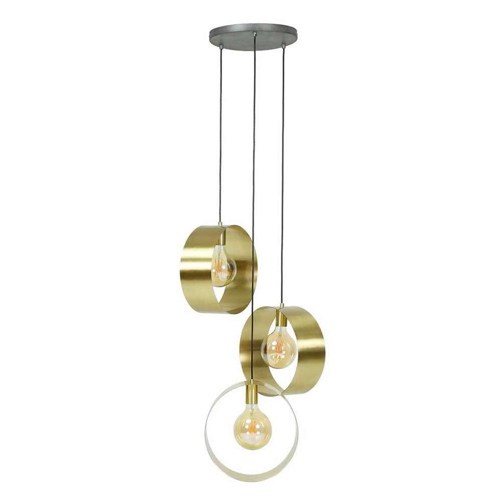 Goldfarbene Hängelampe aus Metall modernem Design