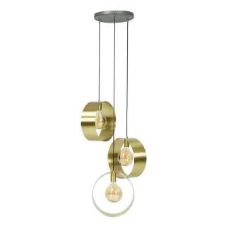 Goldfarbene Hängelampe aus Metall modernem Design