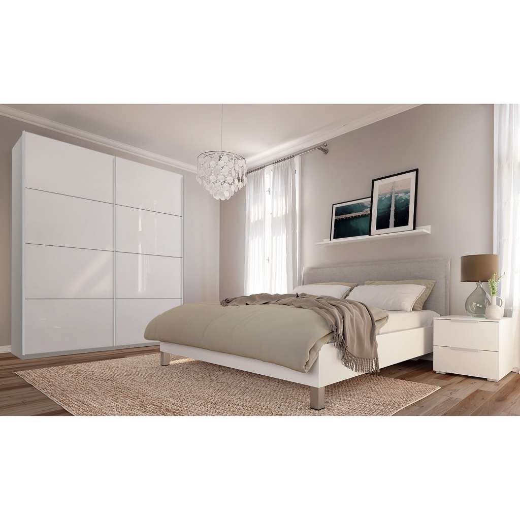home24 Schwebetürenschrank SKØP pure gloss