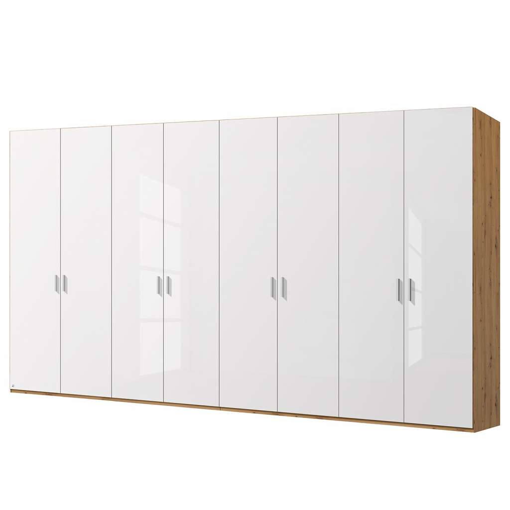 home24 Drehtürenschrank SKØP pure gloss