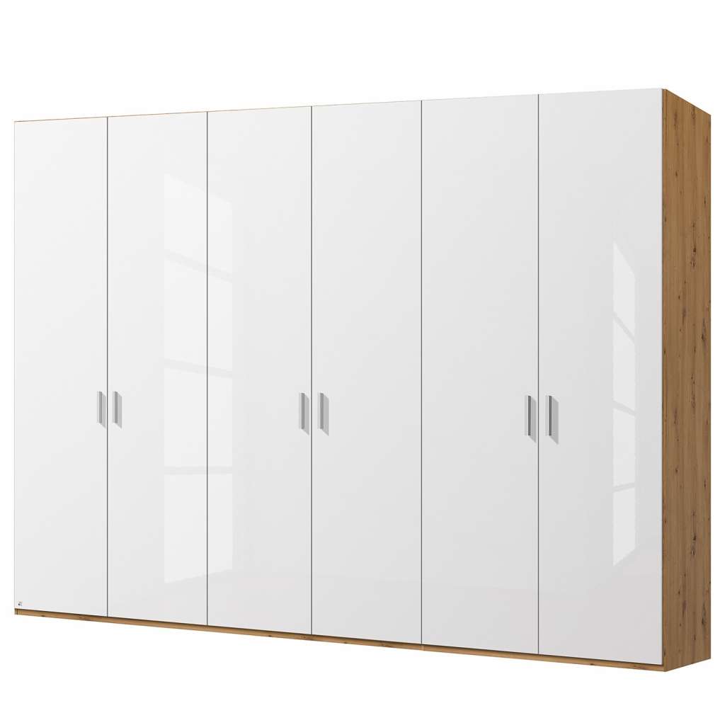 home24 Drehtürenschrank SKØP pure gloss