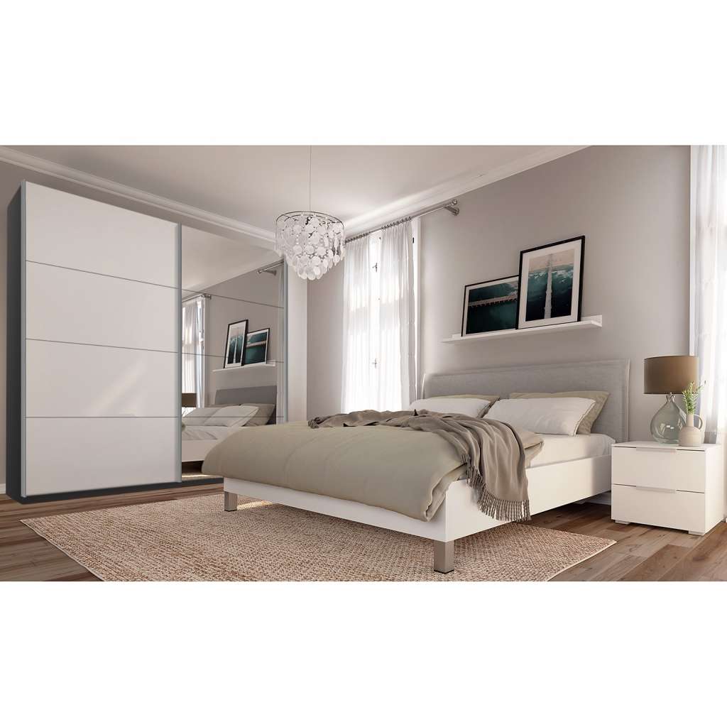 home24 Schwebetürenschrank SKØP gloss reflect