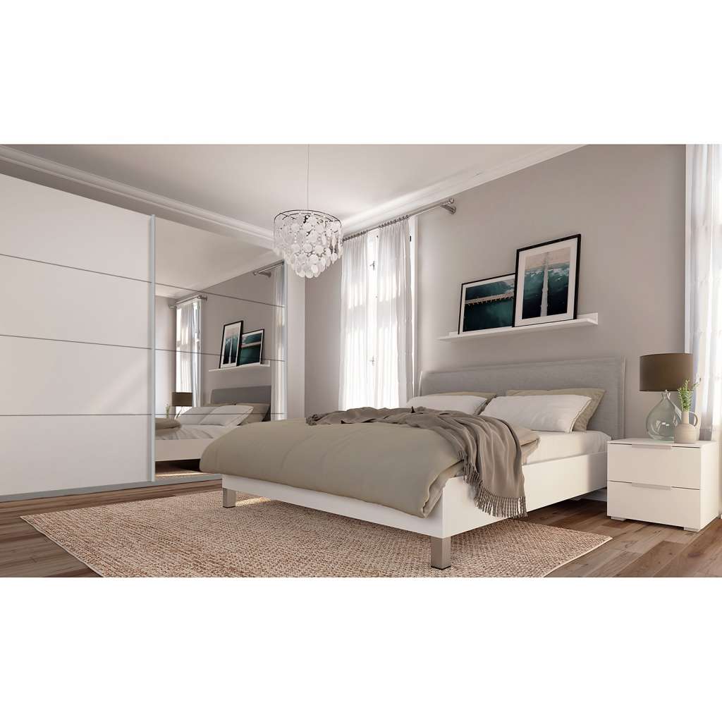 home24 Schwebetürenschrank SKØP gloss reflect