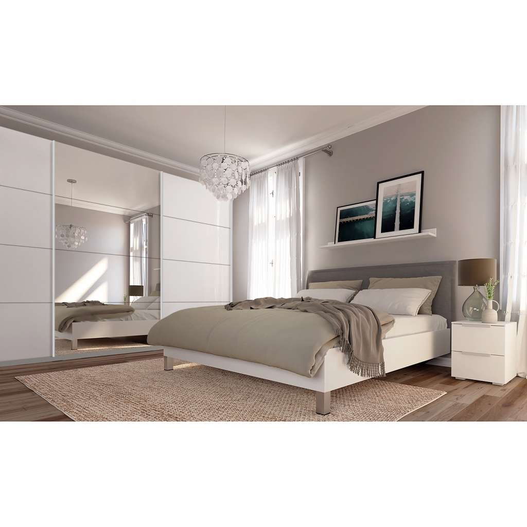 home24 Schwebetürenschrank SKØP gloss reflect