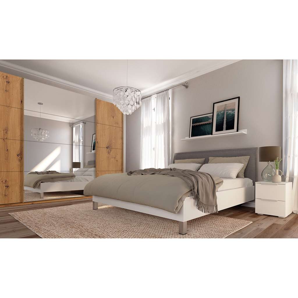 home24 Schwebetürenschrank SKØP pure reflect