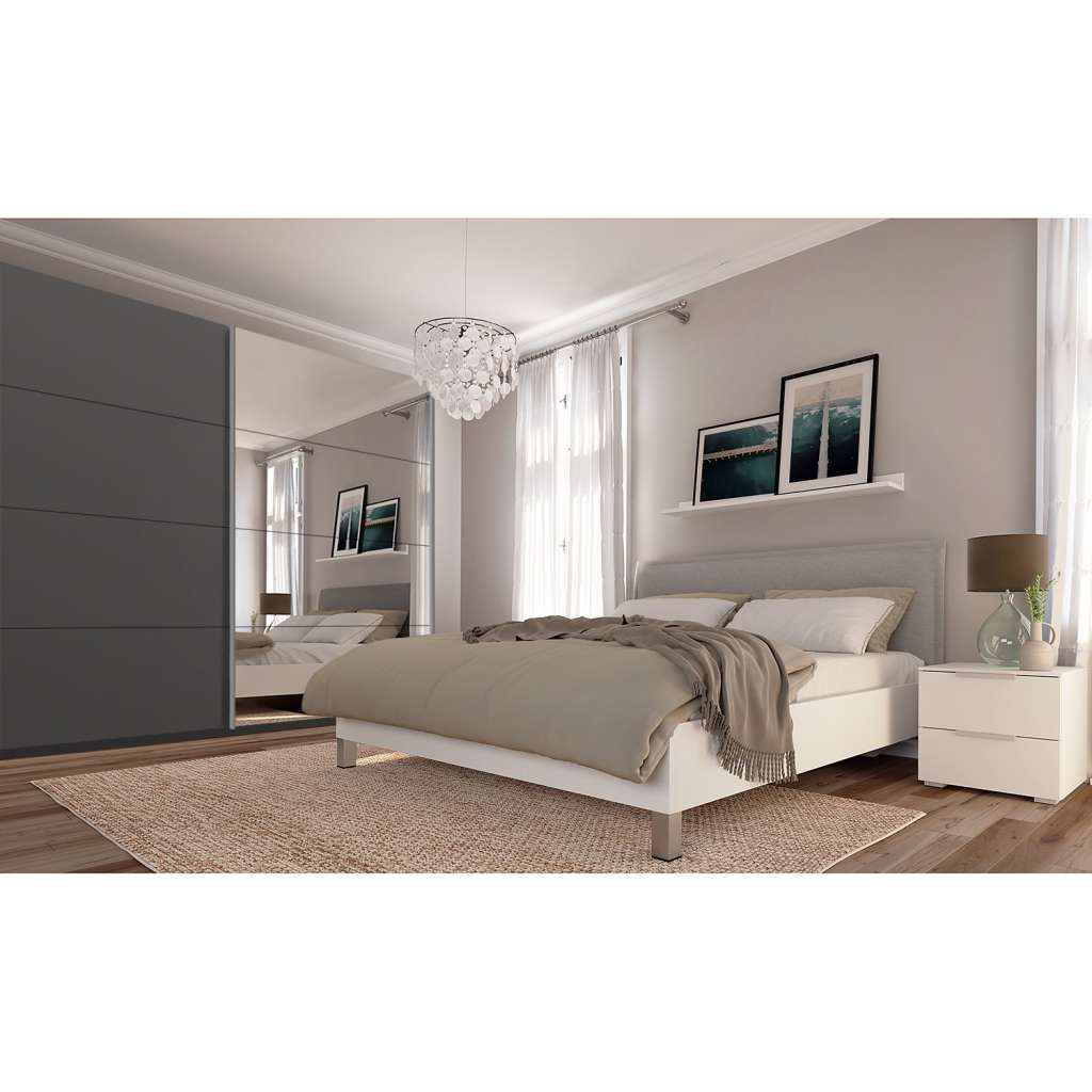 home24 Schwebetürenschrank SKØP pure reflect