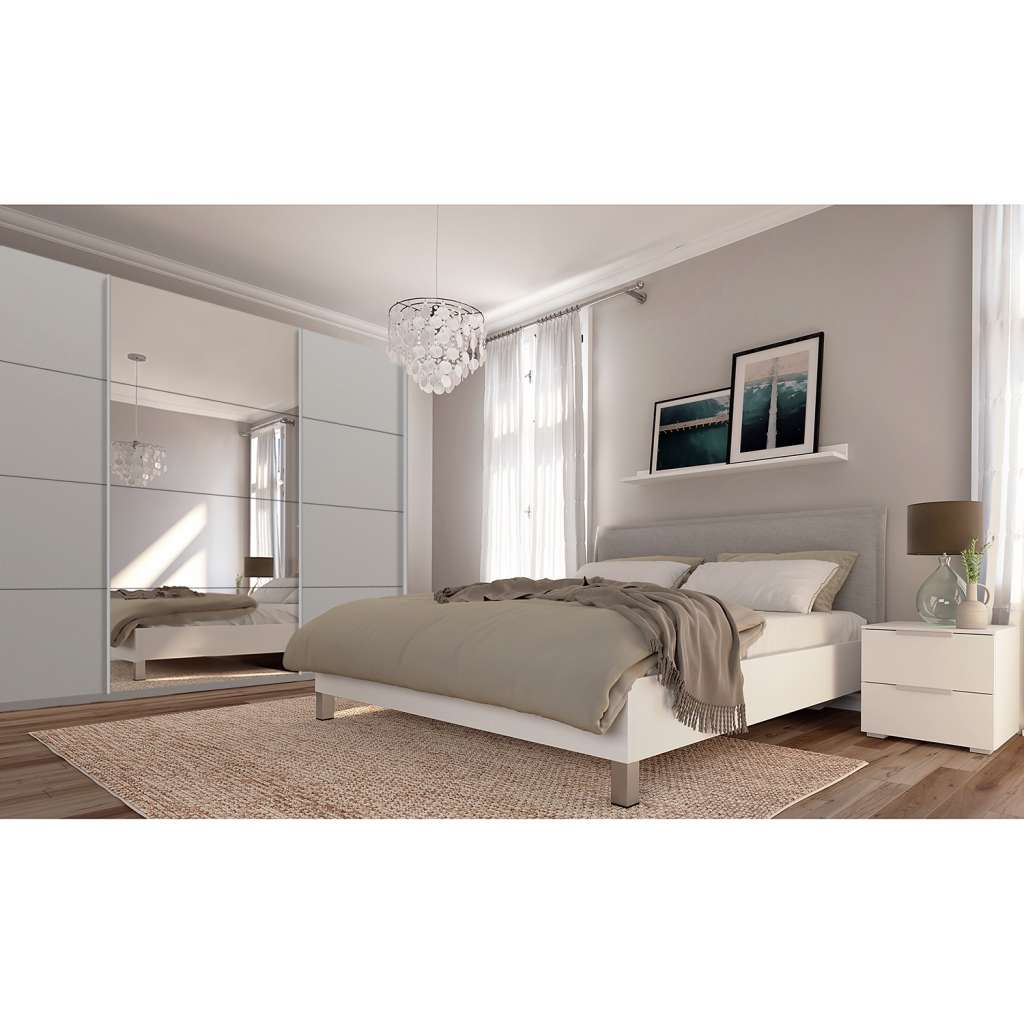 home24 Schwebetürenschrank SKØP pure reflect