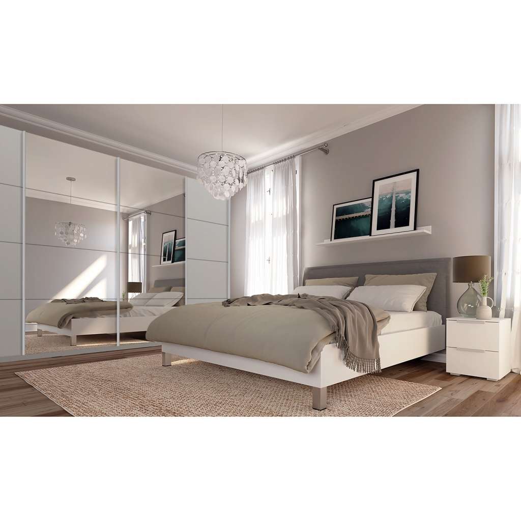 home24 Schwebetürenschrank SKØP pure reflect