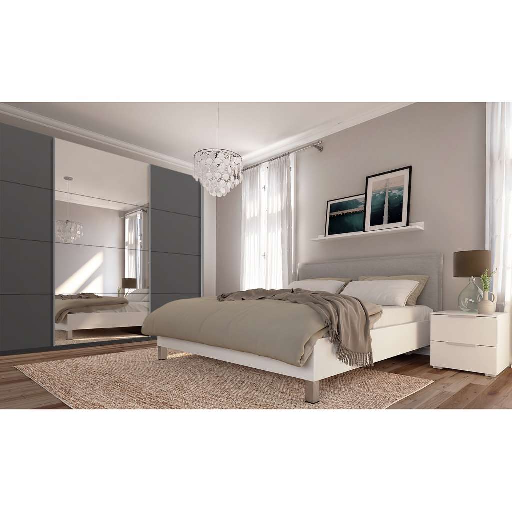 home24 Schwebetürenschrank SKØP pure reflect