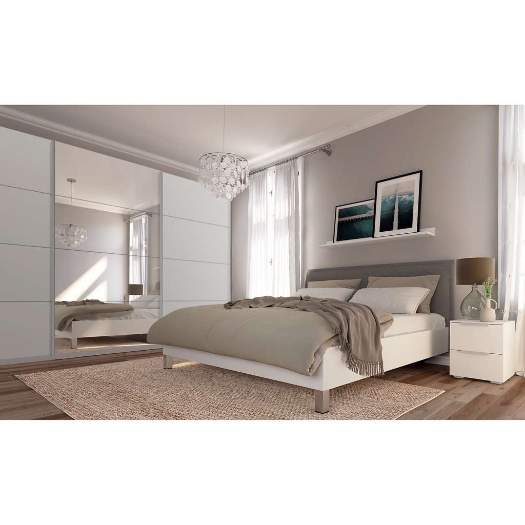 home24 Schwebetürenschrank SKØP pure reflect