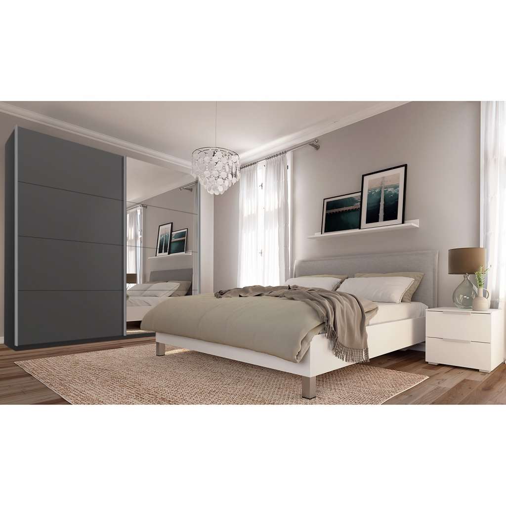 home24 Schwebetürenschrank SKØP pure reflect