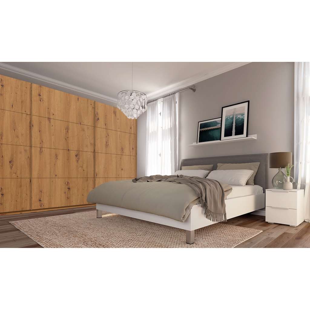 home24 Schwebetürenschrank SKØP pure