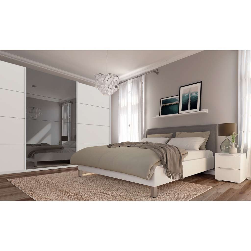home24 Schwebetürenschrank SKØP  pure reflect+