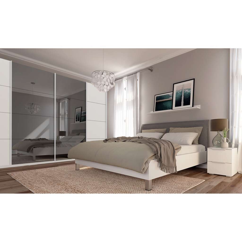 home24 Schwebetürenschrank SKØP  pure reflect+