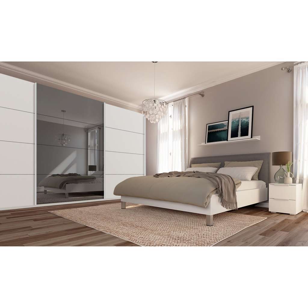 home24 Schwebetürenschrank SKØP  pure reflect+