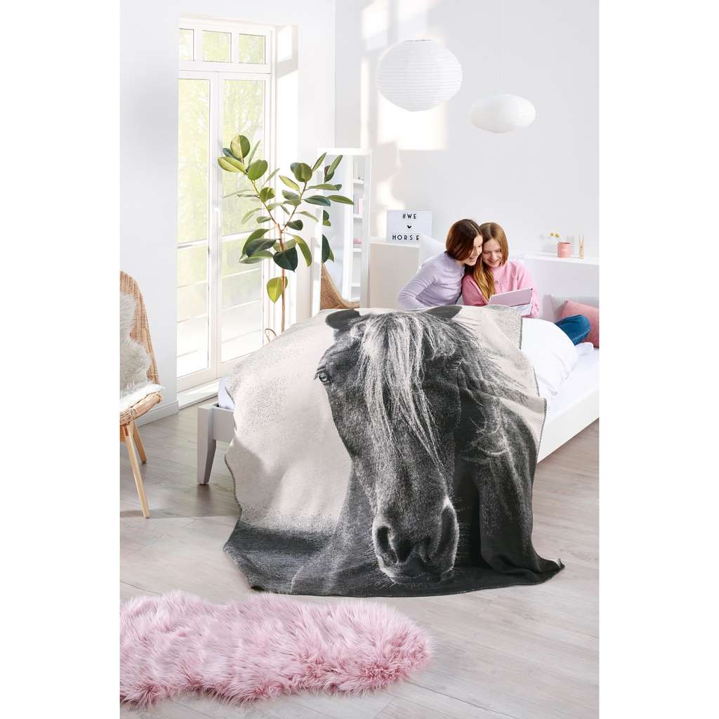 home24 Plaid Animal Love Silver