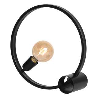 Design Tischlampe aus Metall Ringform