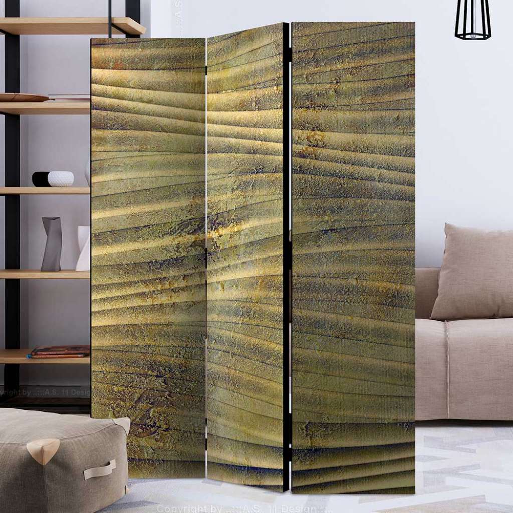 Spanische Wand in Sandfarben Motiv Wüste
