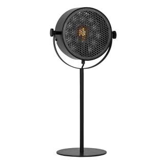 Retro Tischlampe aus Metall Schwarz