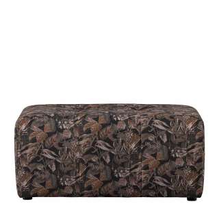 Bunter Samthocker Floral rechteckiger Form