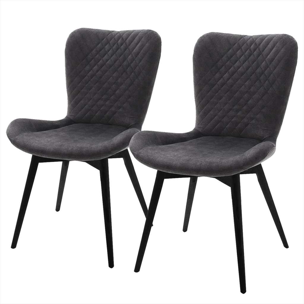 home24 Polsterstuhl Mettray (2er-Set)