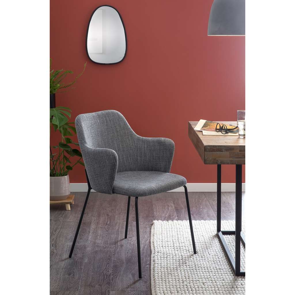 home24 Armlehnenstuhl Roose (2er-Set)