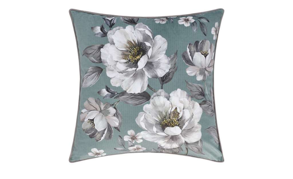 LAVIDA Kissen  Floral ¦ grau ¦ 100% Polyesterfüllung Heimtextilien > Kissen > Dekokissen - Höffner