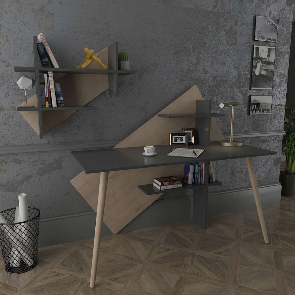 home24 Schreibtisch-Kombination Deering